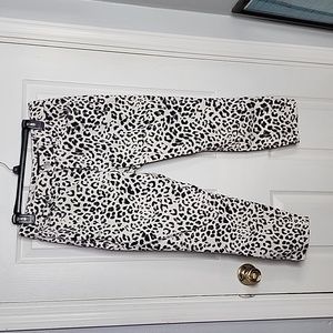 Express leopard print ankle leggings jeans